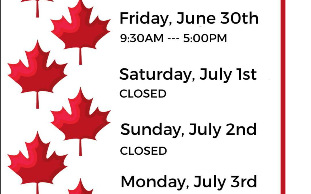 Canada Day Store Hours